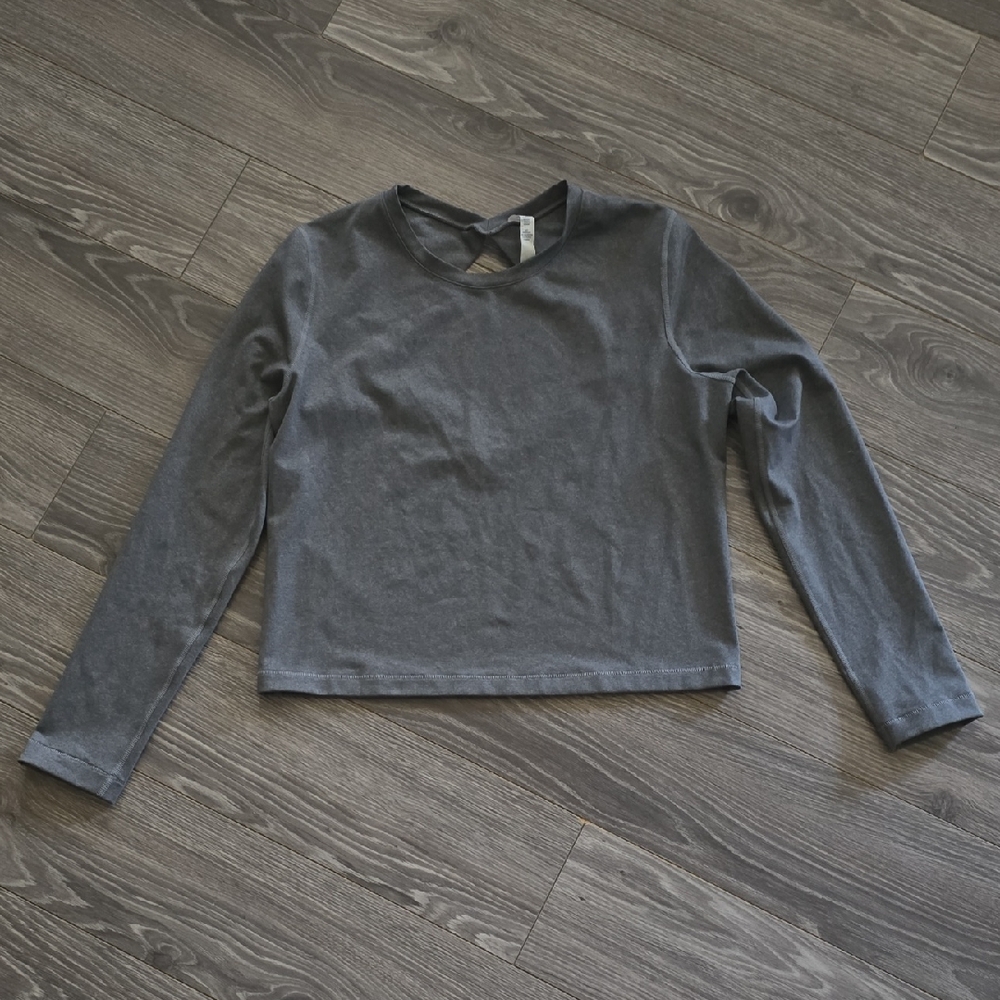 lululemon athletica Charcoal Long Sleeve Top